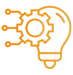 technology light bulb icon